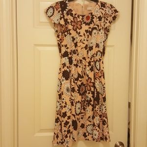 Pink floral dress by Ann Taylor Loft